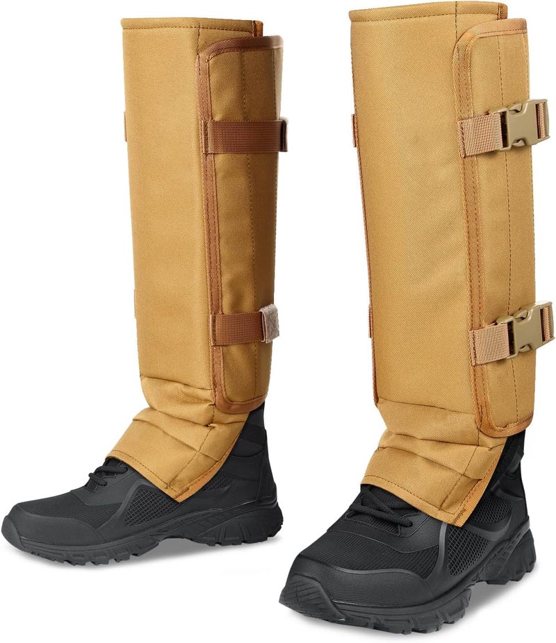 HUNTARMOR Snake Gaiters Leg Guards: Waterproof Snake Chaps for Hunting, Adjustable Leg Gaiter Snake Bite Protection for Lower Legs, Lightweight Flexible Design Snake Guards Fits Men & Women - Image 1